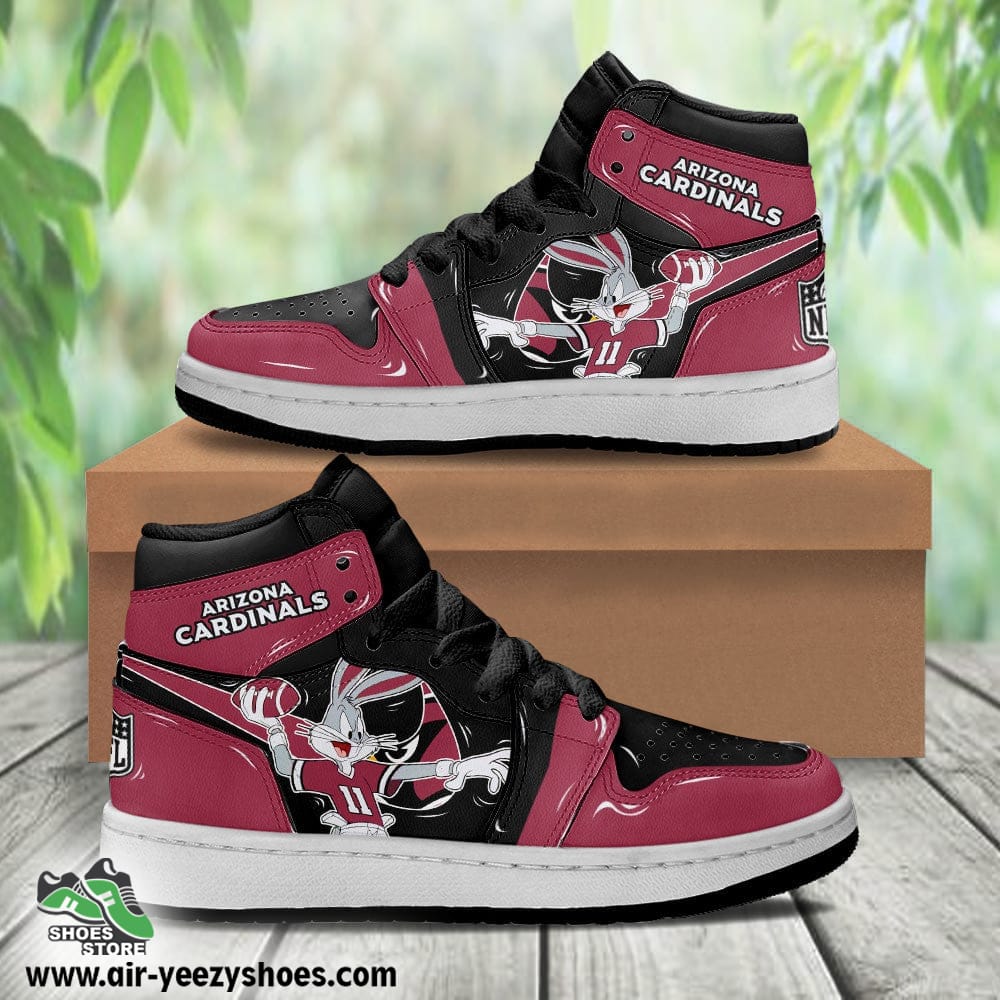 Arizona Cardinals Bugs Bunny Air Sneakers, Cardinals Shoes