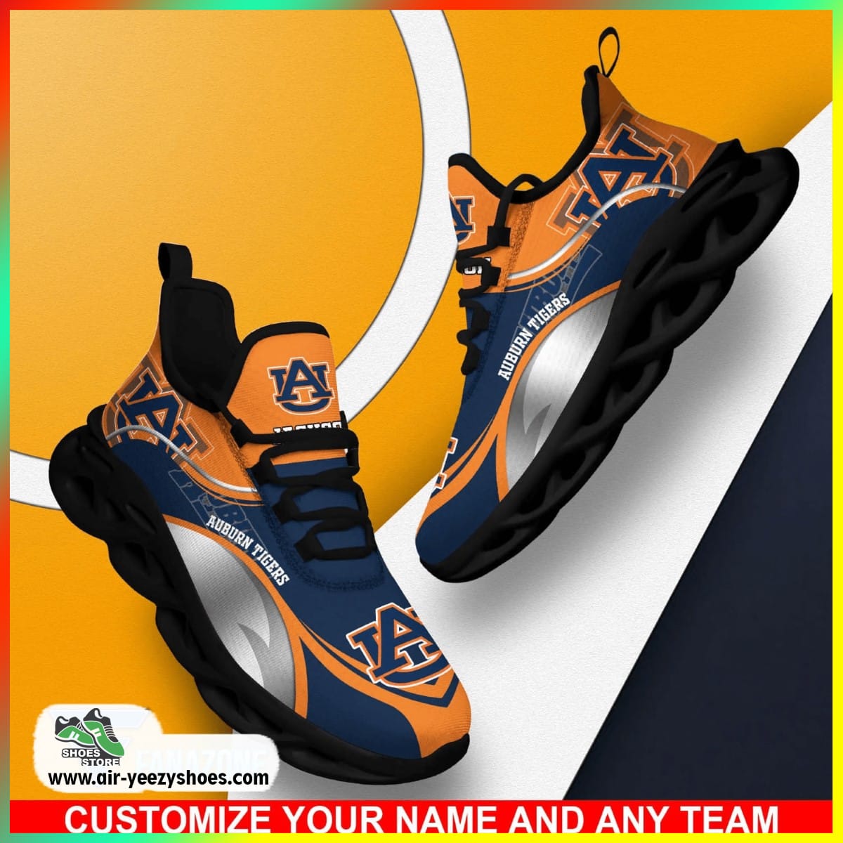 Auburn Tigers NCAA Custom Sport Shoes For Fans, Auburn Tigers Gear