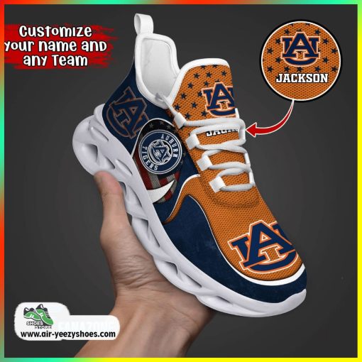 Auburn Tigers NCAA Sports Clunky Sneakers For, Custom Football Shoes, Auburn Team Gifts