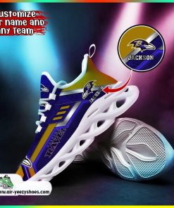 Baltimore Ravens NFL 3D Printed Sport Unisex Shoes, Ravens Gifts for Fans