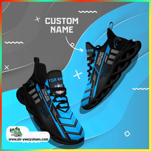 Carolina Panthers NFL Custom Sport Shoes For Fans, Panthers Footwear