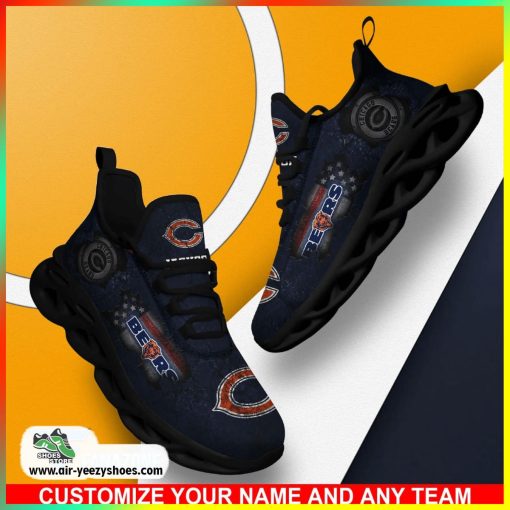 Chicago Bears NFL Sport Shoes For Fans, Custom Casual Sneaker, Chicago Bears Shoes
