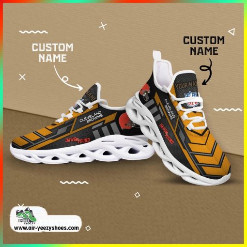 Cleveland Browns NFL Custom Sport Shoes For Fans, Cleveland Browns Fan Gears