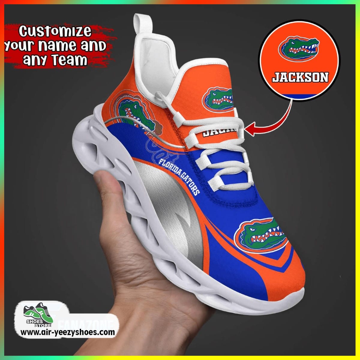 Florida Gators NCAA Custom Sport Shoes For Fans, Gators Unique Gifts