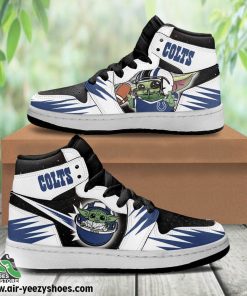 Indianapolis Colts Baby Jordan 1 High Sneaker, Indianapolis Colts Footwear