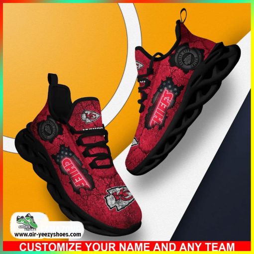 Kansas City Chiefs NFL Sport Shoes For Fans, Custom Casual Sneaker, Chiefs Team Gifts