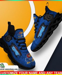 Kansas Jayhawks NCAA Sport Shoes For Fans, Custom Casual Sneaker, Kansas Jayhawks Gifts
