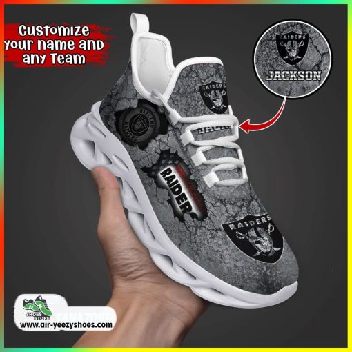 Las Vegas Raiders NFL Sport Shoes For Fans, Custom Casual Sneaker, Raiders Unique Gifts