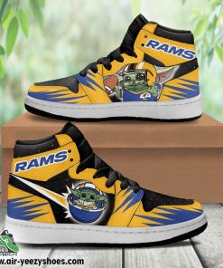 Los Angeles Rams Baby Jordan 1 High Sneaker, Rams Gifts