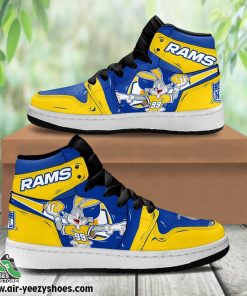 Los Angeles Rams Bugs Bunny Air Sneakers, Rams Gifts