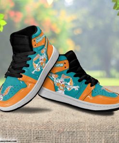 Miami Dolphins Bugs Bunny Air Sneakers, Dolphins Gear