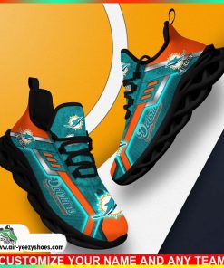 Miami Dolphins NFL 3D Printed Sport Unisex Shoes, Miami Dolphins Merchandise
