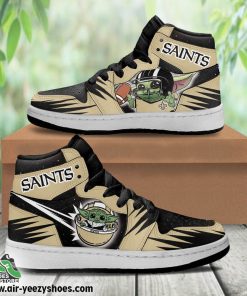 New Orleans Saints Baby Jordan 1 High Sneaker, New Orleans Saints Gifts