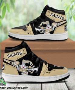 New Orleans Saints Bugs Bunny Air Sneakers, New Orleans Saints Gear