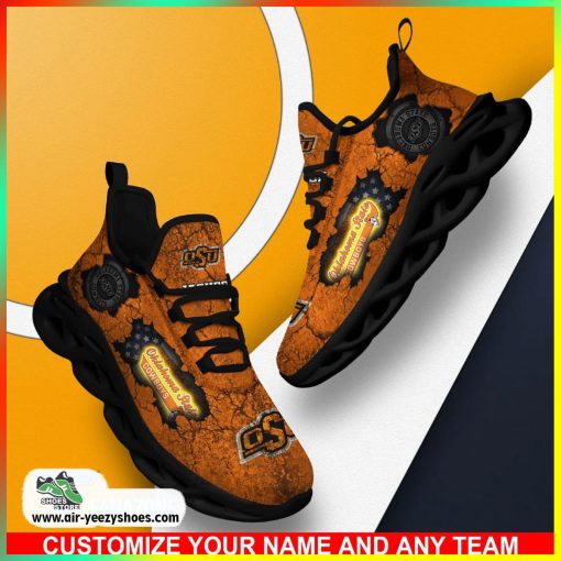 Oklahoma State Cowboys NCAA Sport Shoes For Fans, Custom Casual Sneaker, Oklahoma State Cowboys Gifts for Fans