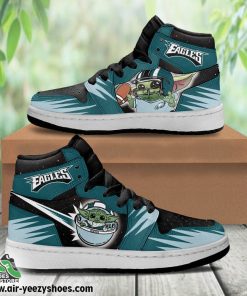 Philadelphia Eagles Baby Jordan 1 High Sneaker, Eagles Gifts for Fans
