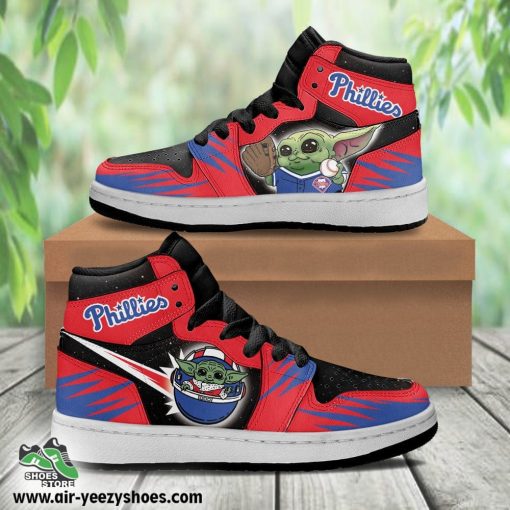 Philadelphia Phillies Baby Jordan 1 High Sneaker, Phillies Gifts for Fans