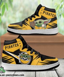 Pittsburgh Pirates Baby Jordan 1 High Sneaker, Pittsburgh Pirates Unique Gifts