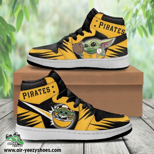 Pittsburgh Pirates Baby Jordan 1 High Sneaker, Pittsburgh Pirates Unique Gifts