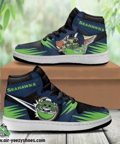Seattle Seahawks Baby Jordan 1 High Sneaker, Seahawks Shoes