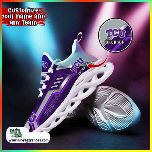 TCU Horned Frogs NCAA 3D Printed Sport Unisex Shoes, Horned Frogs Unique Gifts