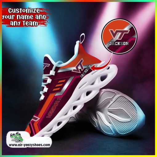 Virginia Tech Hokies NCAA 3D Printed Sport Unisex Shoes, Virginia Tech Hokies Footwear